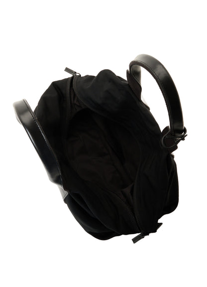 HARD TWISTED WOOL GABARDINE LARGE TOTE BAG