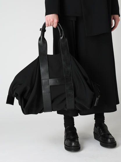 HARD TWISTED WOOL GABARDINE LARGE TOTE BAG