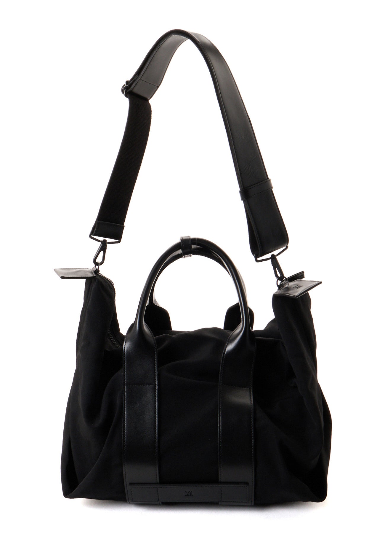 HARD TWISTED WOOL GABARDINE LARGE TOTE BAG