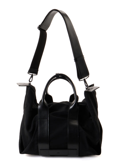 HARD TWISTED WOOL GABARDINE LARGE TOTE BAG