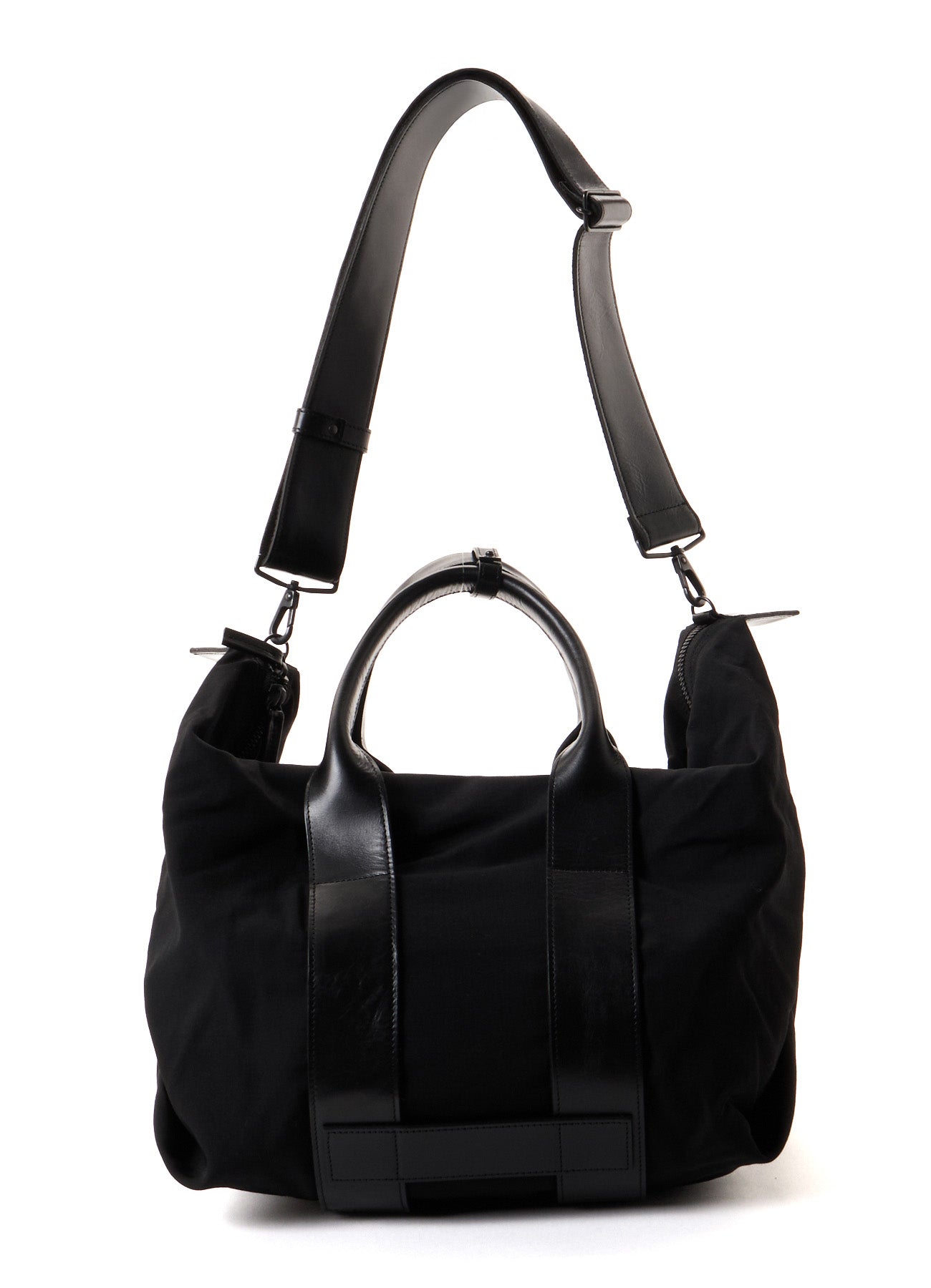 HARD TWISTED WOOL GABARDINE LARGE TOTE BAG
