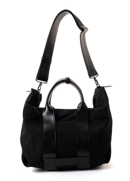 HARD TWISTED WOOL GABARDINE LARGE TOTE BAG