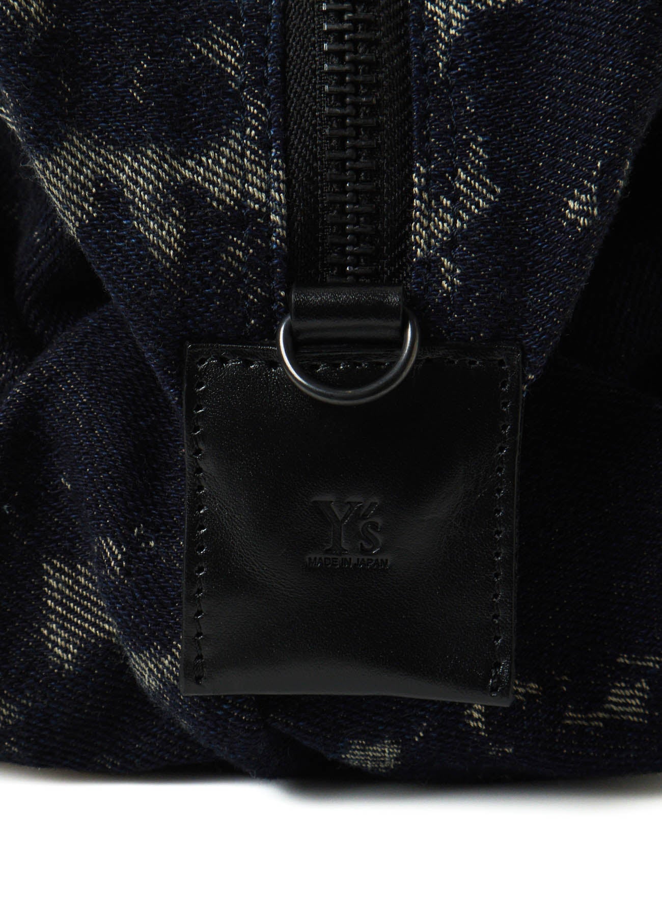 DENIM JACQUARD BOSTON BAG
