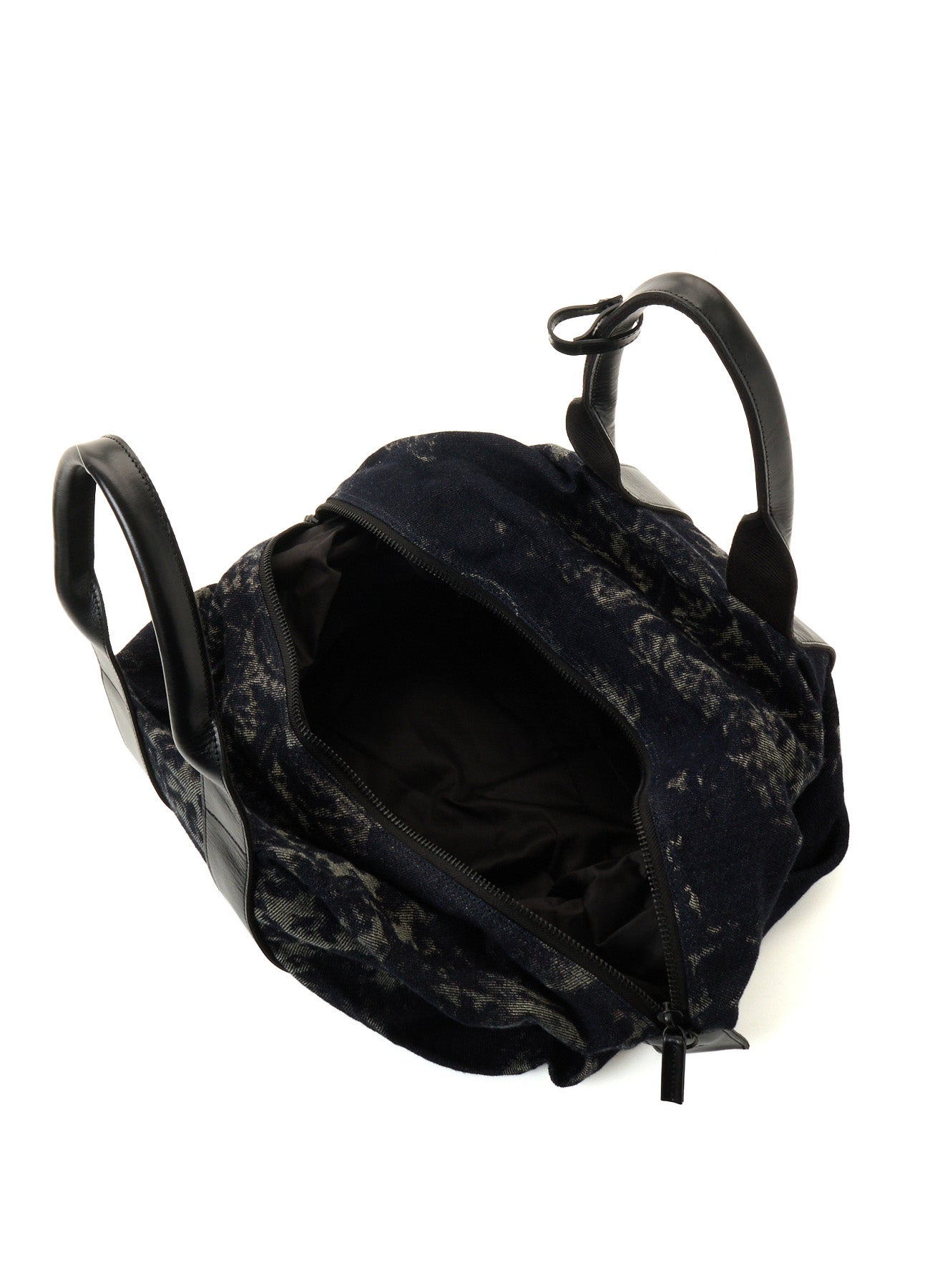 DENIM JACQUARD BOSTON BAG