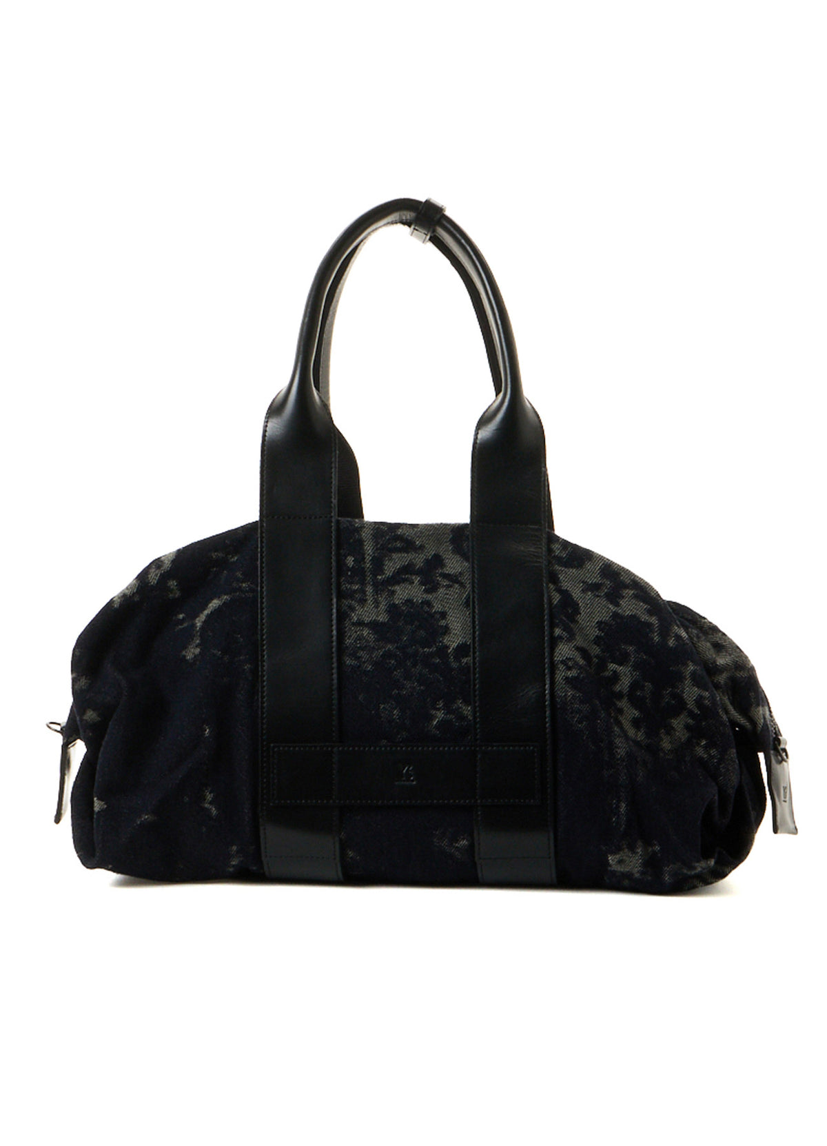 DENIM JACQUARD BOSTON BAG