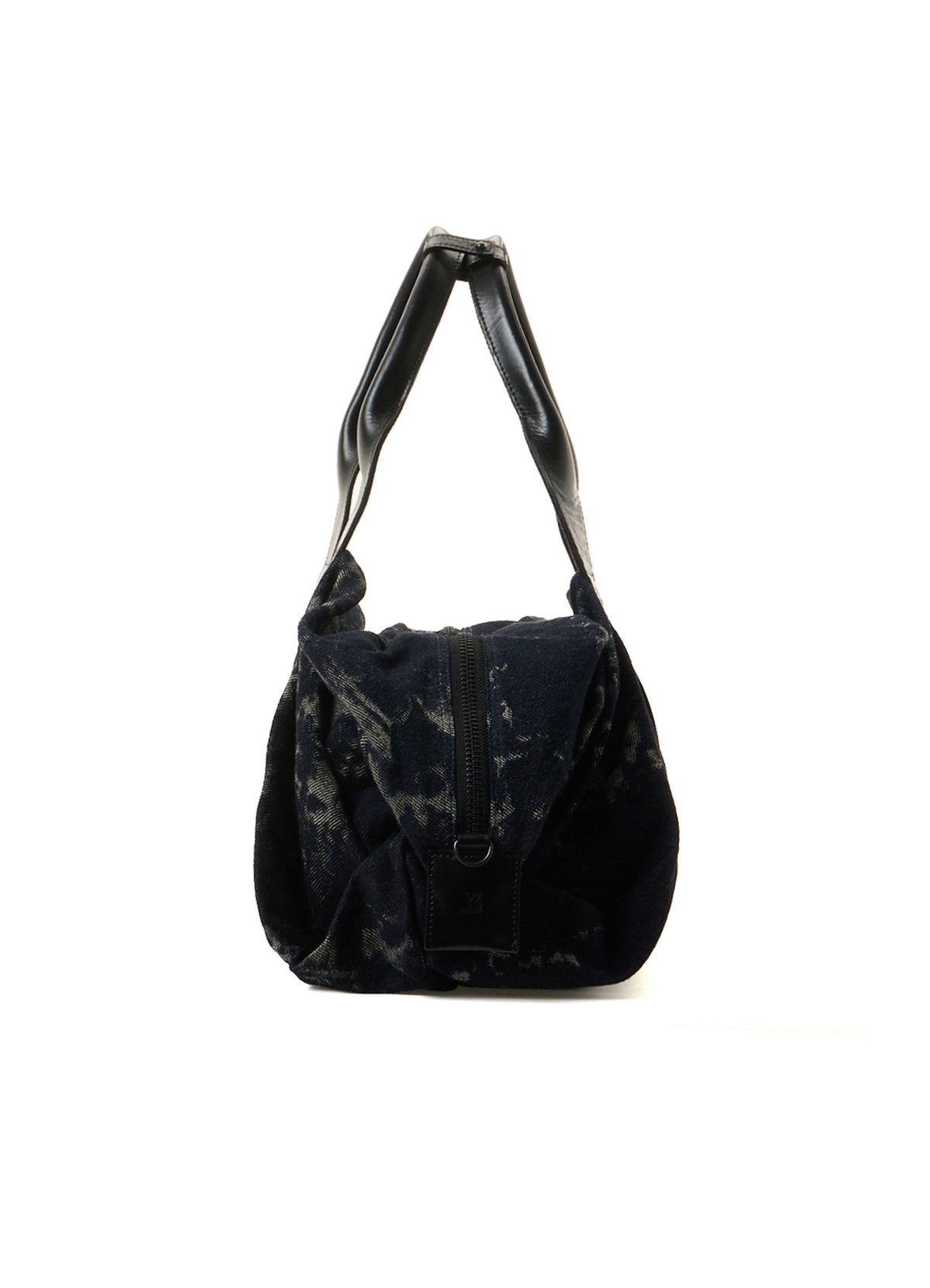 DENIM JACQUARD BOSTON BAG