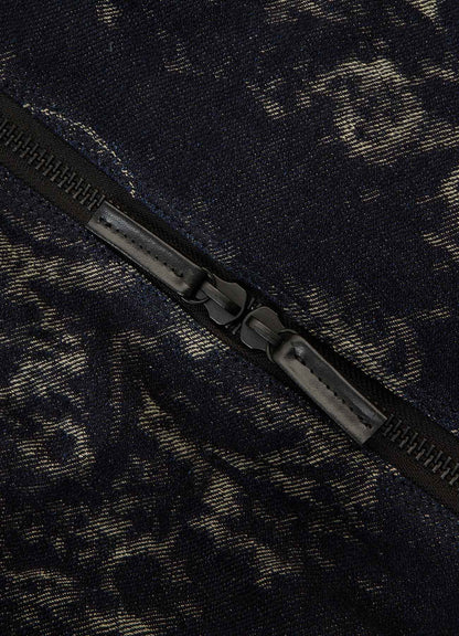 DENIM JACQUARD BOSTON BAG