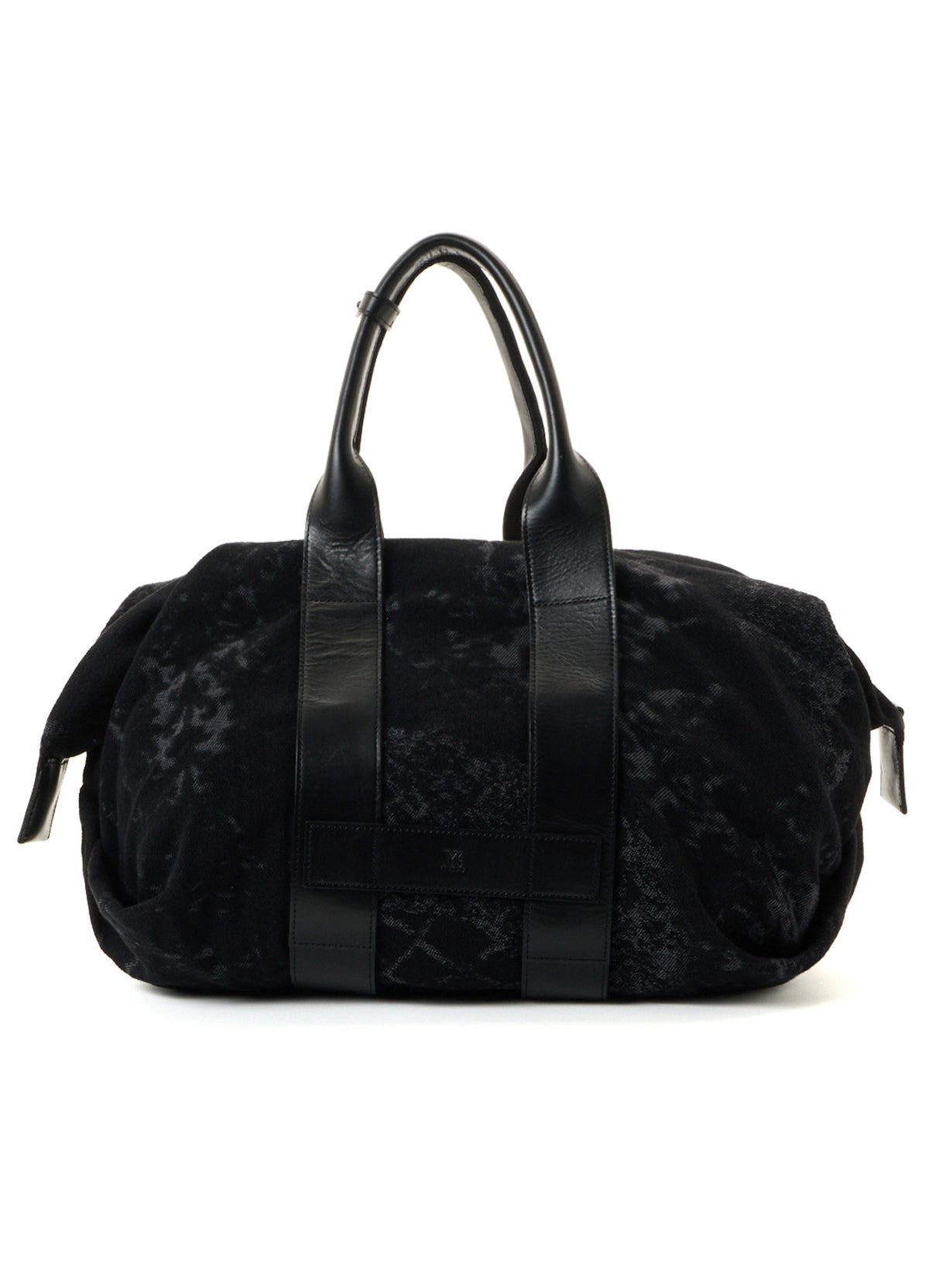 DENIM JACQUARD BOSTON BAG