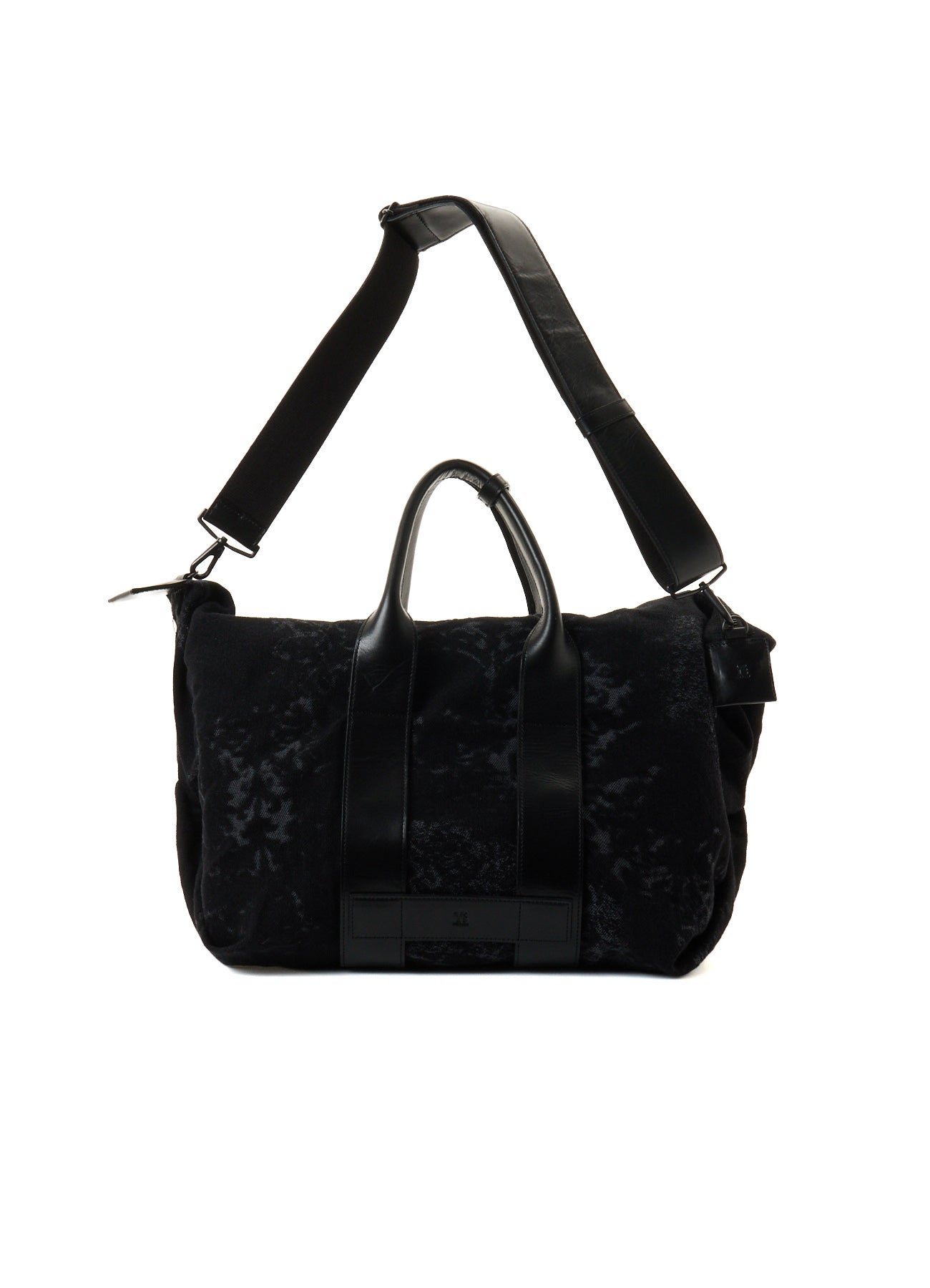 DENIM JACQUARD BOSTON BAG