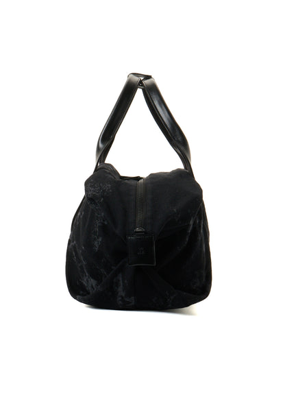 DENIM JACQUARD BOSTON BAG
