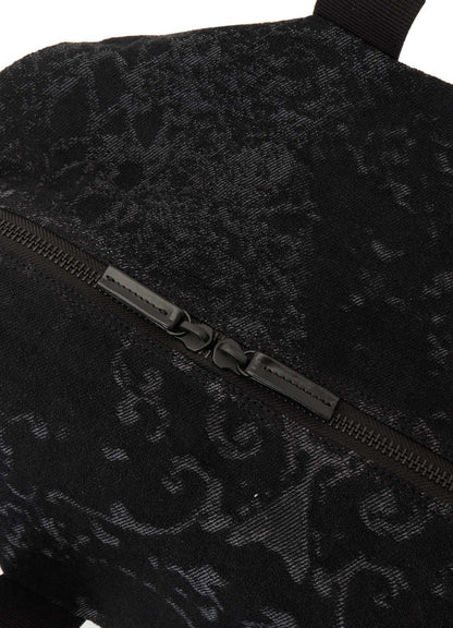 DENIM JACQUARD BOSTON BAG