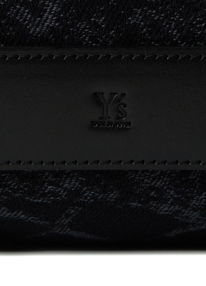 DENIM JACQUARD BOSTON BAG