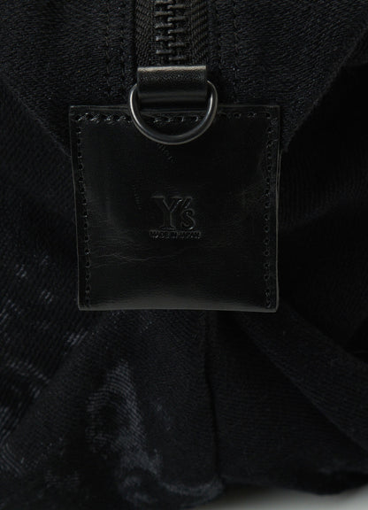 DENIM JACQUARD BOSTON BAG