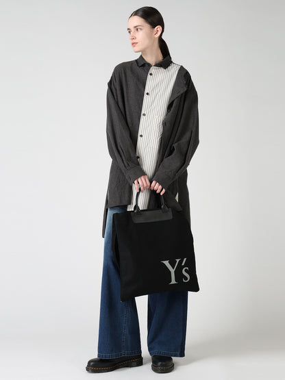 COTTON CANVAS Y'S LOGO BAG