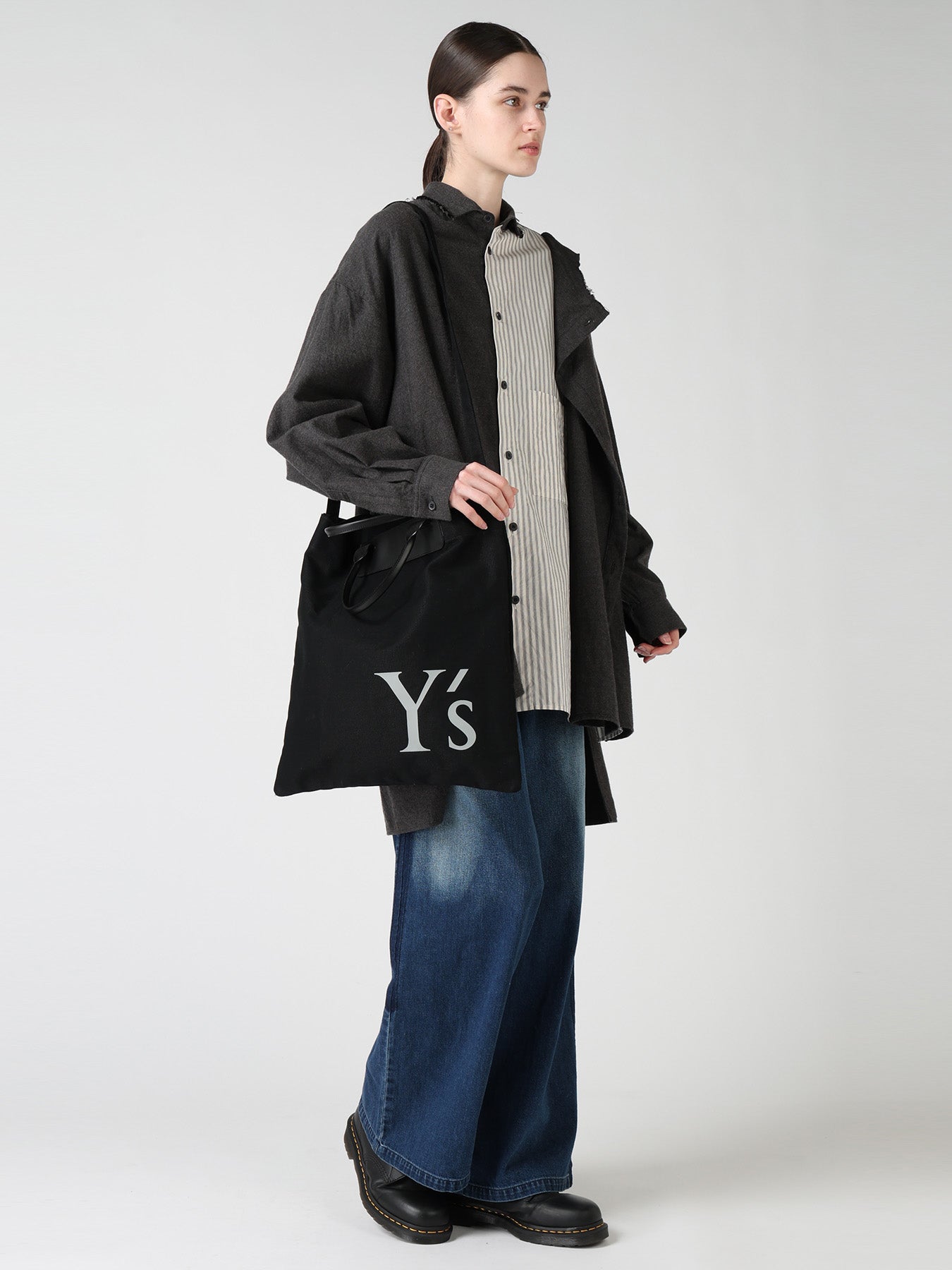 COTTON CANVAS Y'S LOGO BAG