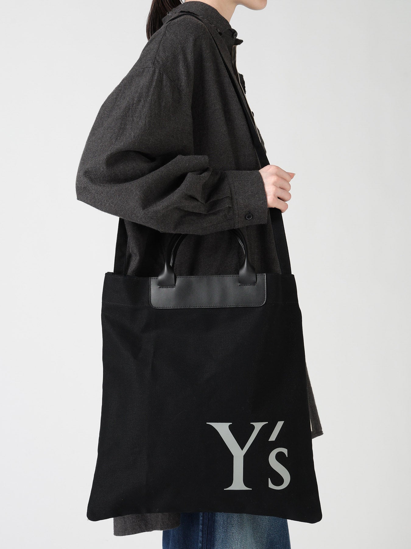 COTTON CANVAS Y'S LOGO BAG