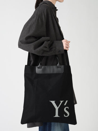 COTTON CANVAS Y'S LOGO BAG