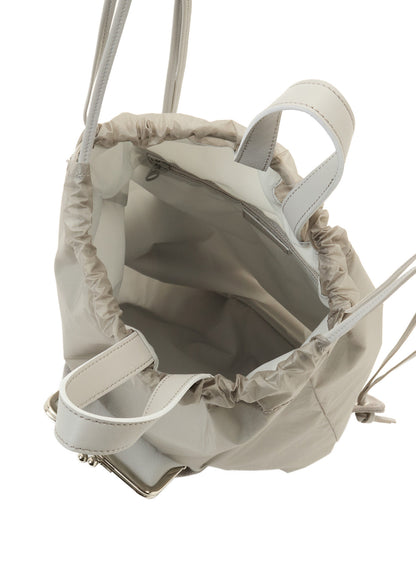 COW LEATHER / NYLON KNAPSACK