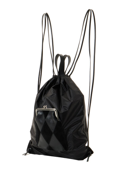 COW LEATHER / NYLON KNAPSACK
