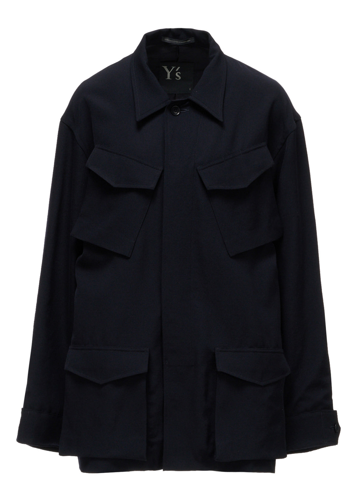 WOOL GABARDINE 4-POCKET JACKET