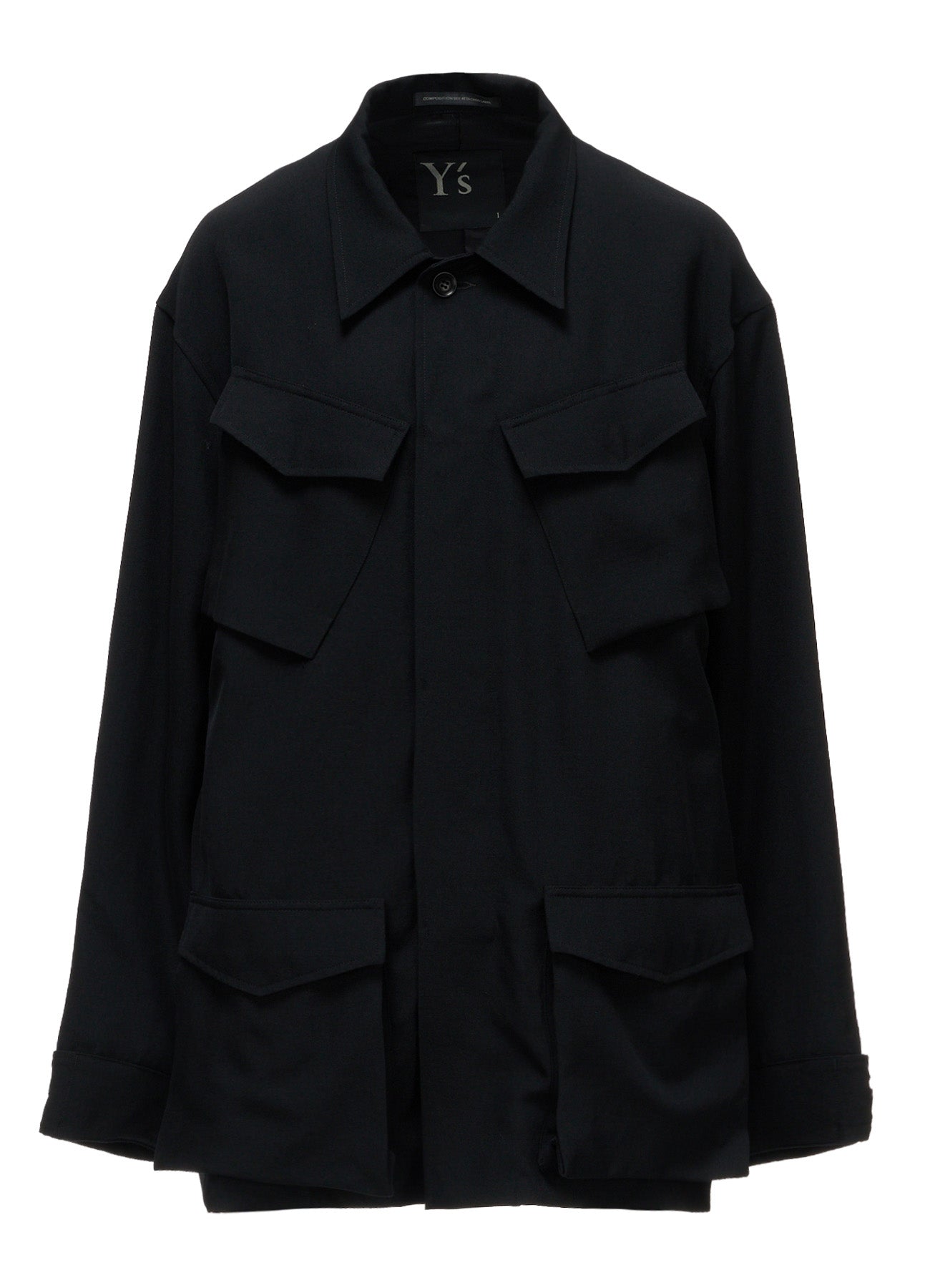 WOOL GABARDINE 4-POCKET JACKET – THE SHOP YOHJI YAMAMOTO