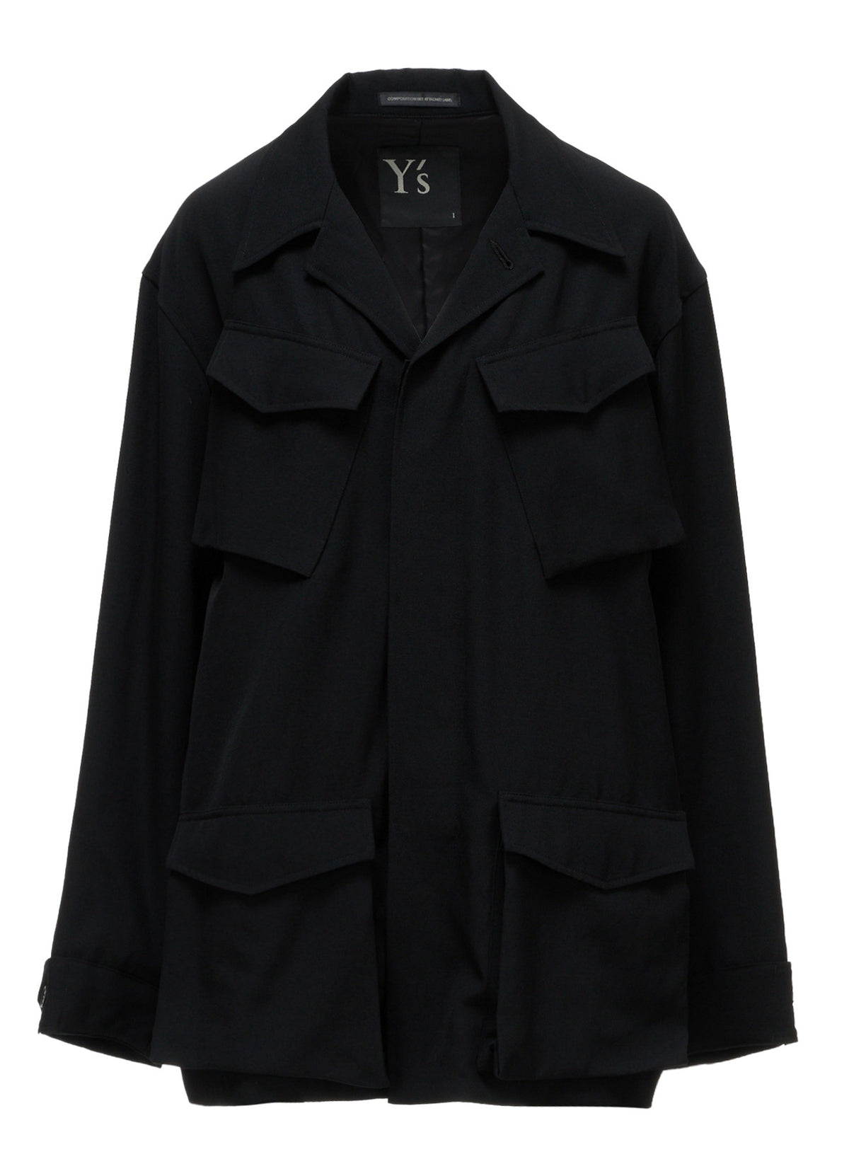 WOOL GABARDINE 4-POCKET JACKET