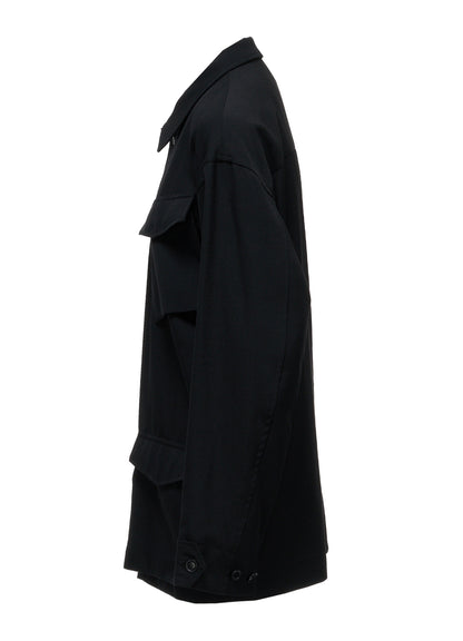 WOOL GABARDINE 4-POCKET JACKET
