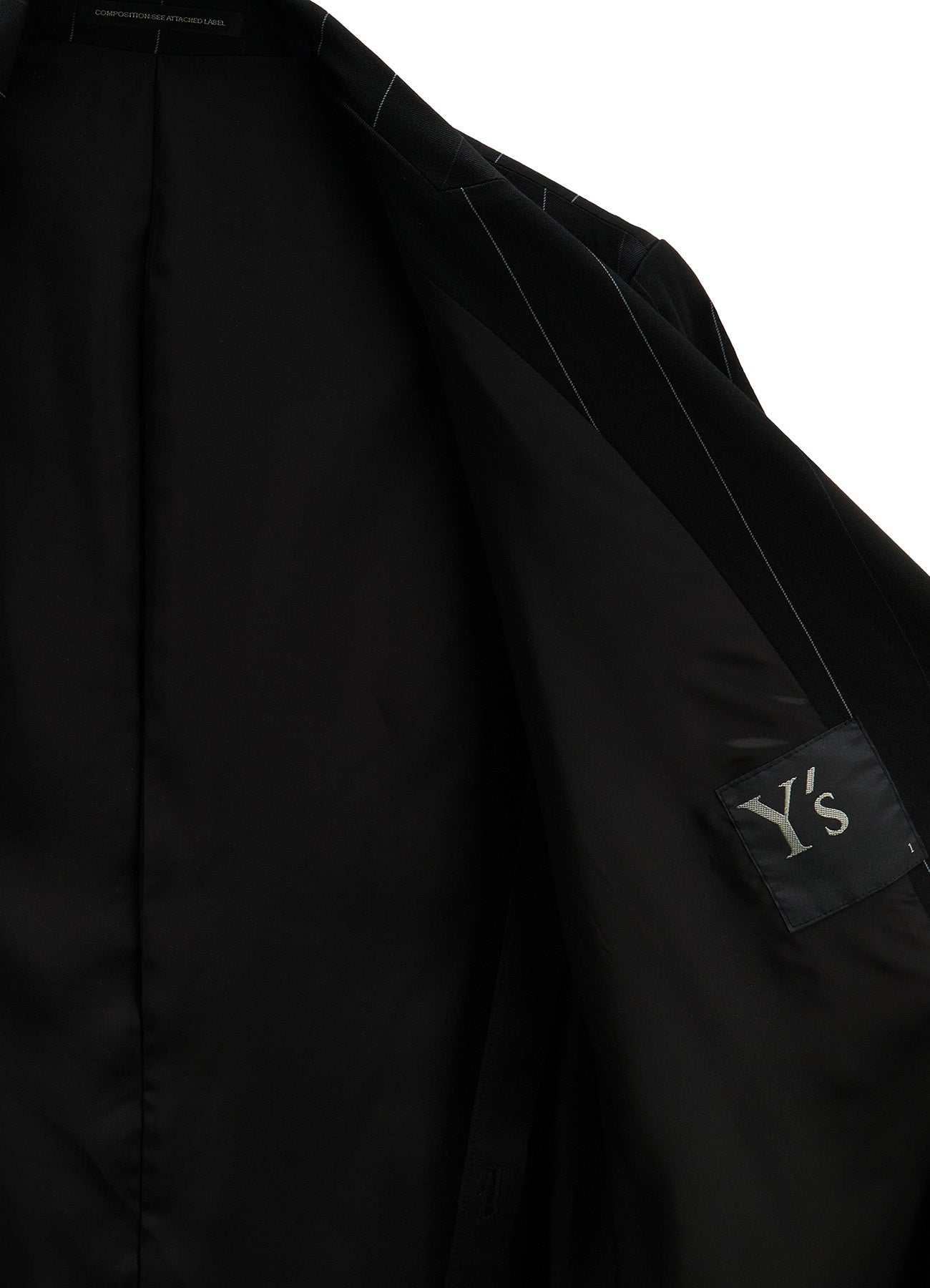 PINSTRIPE ASYMMETRIC JACKET