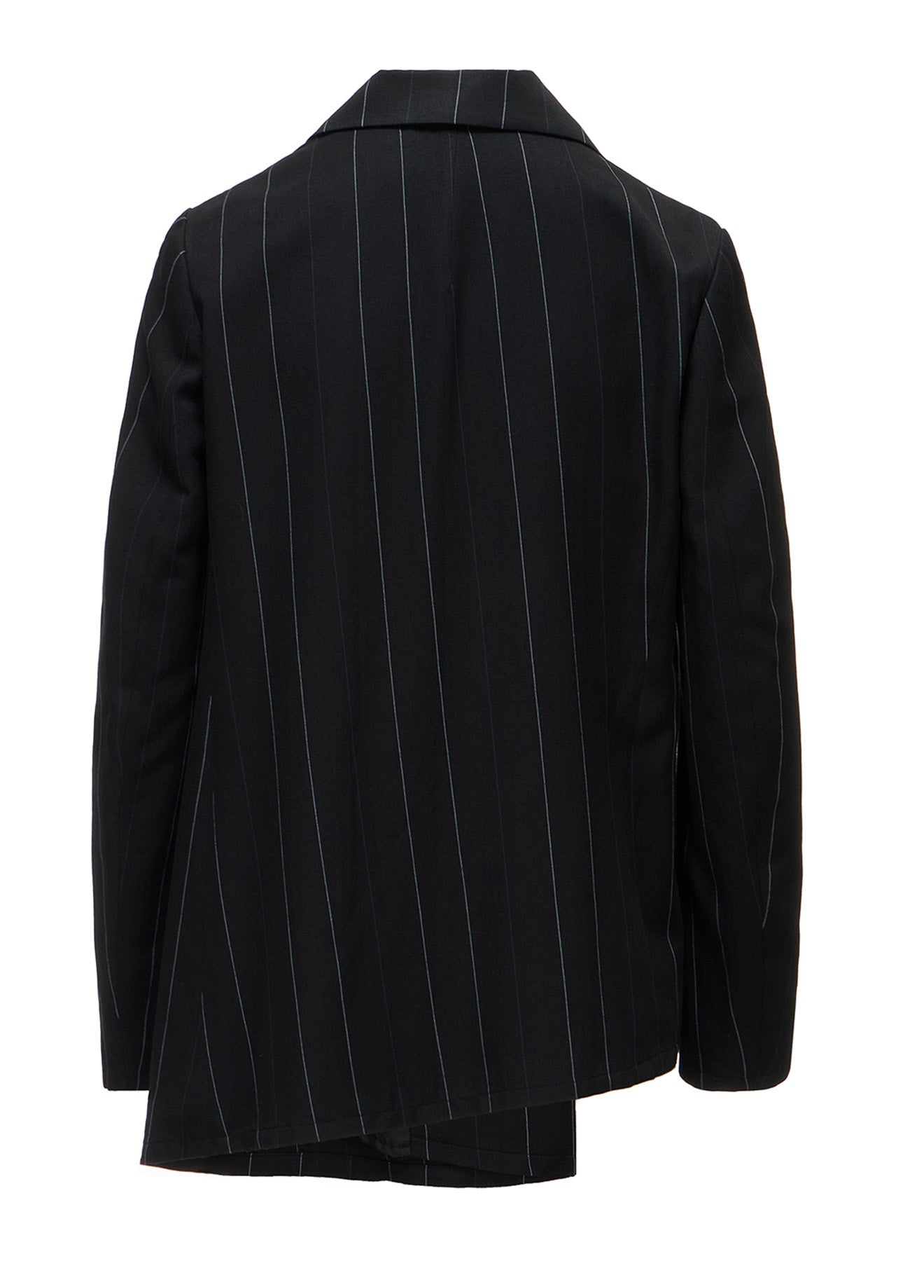 PINSTRIPE ASYMMETRIC JACKET