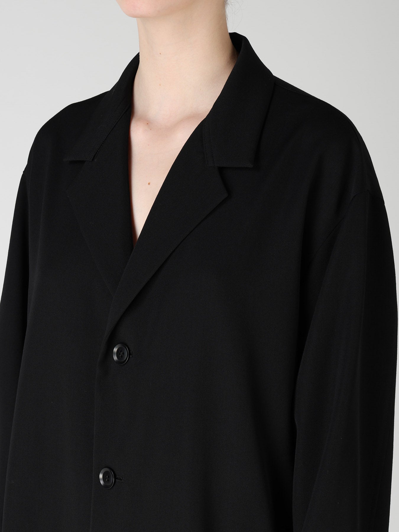 WOOL GABARDINE HORIZONTAL PANEL JACKET – THE SHOP YOHJI YAMAMOTO