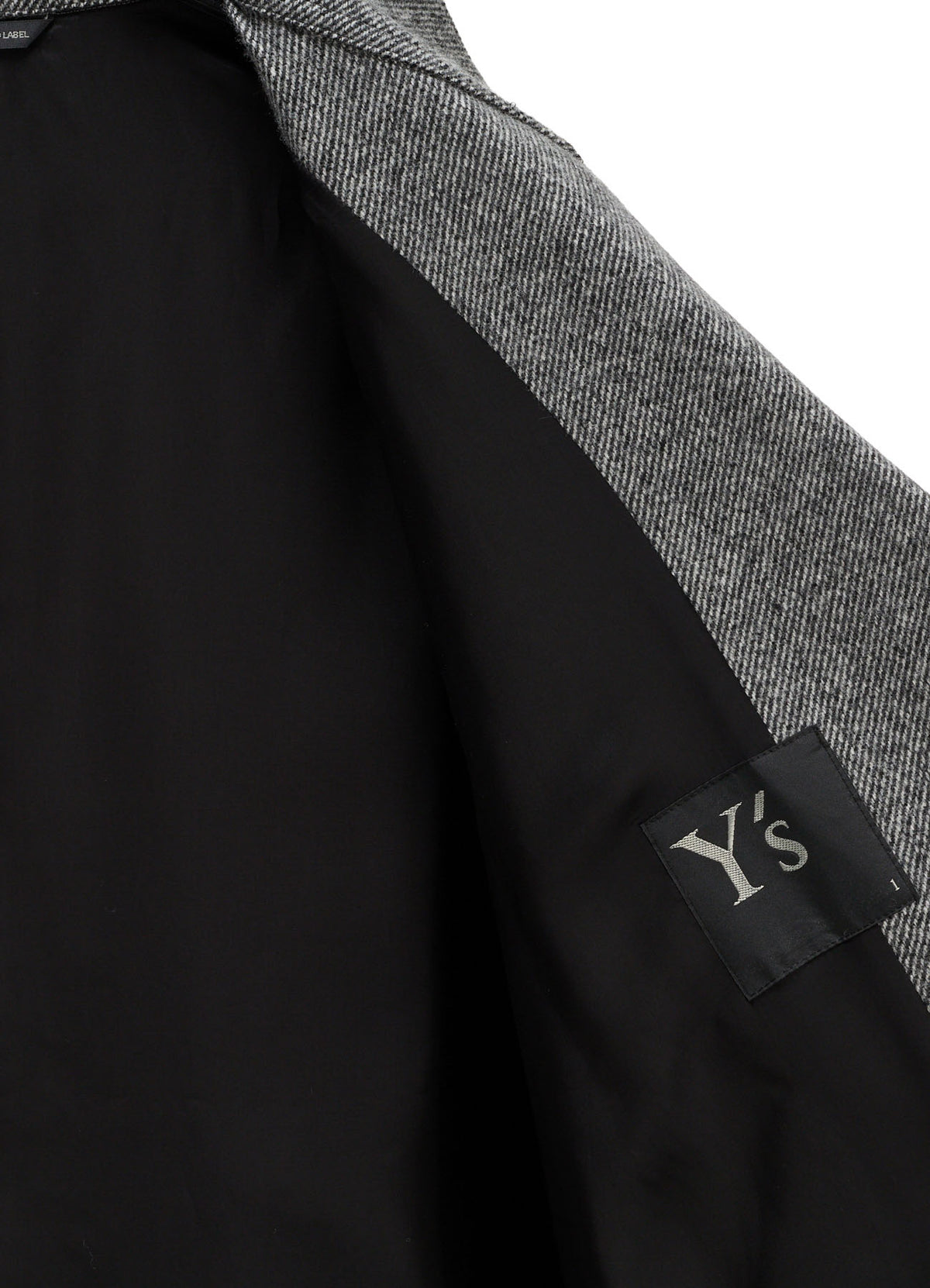 WOOL BLEND TWILL FLANNEL PANEL JACKET