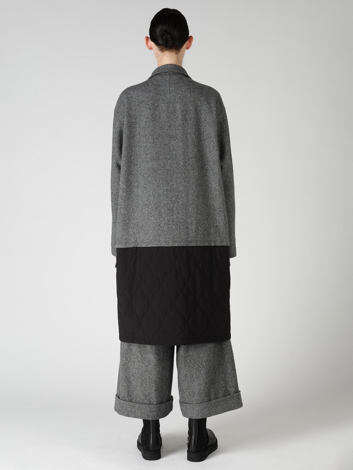 WOOL BLEND TWILL FLANNEL PANEL JACKET – THE SHOP YOHJI YAMAMOTO