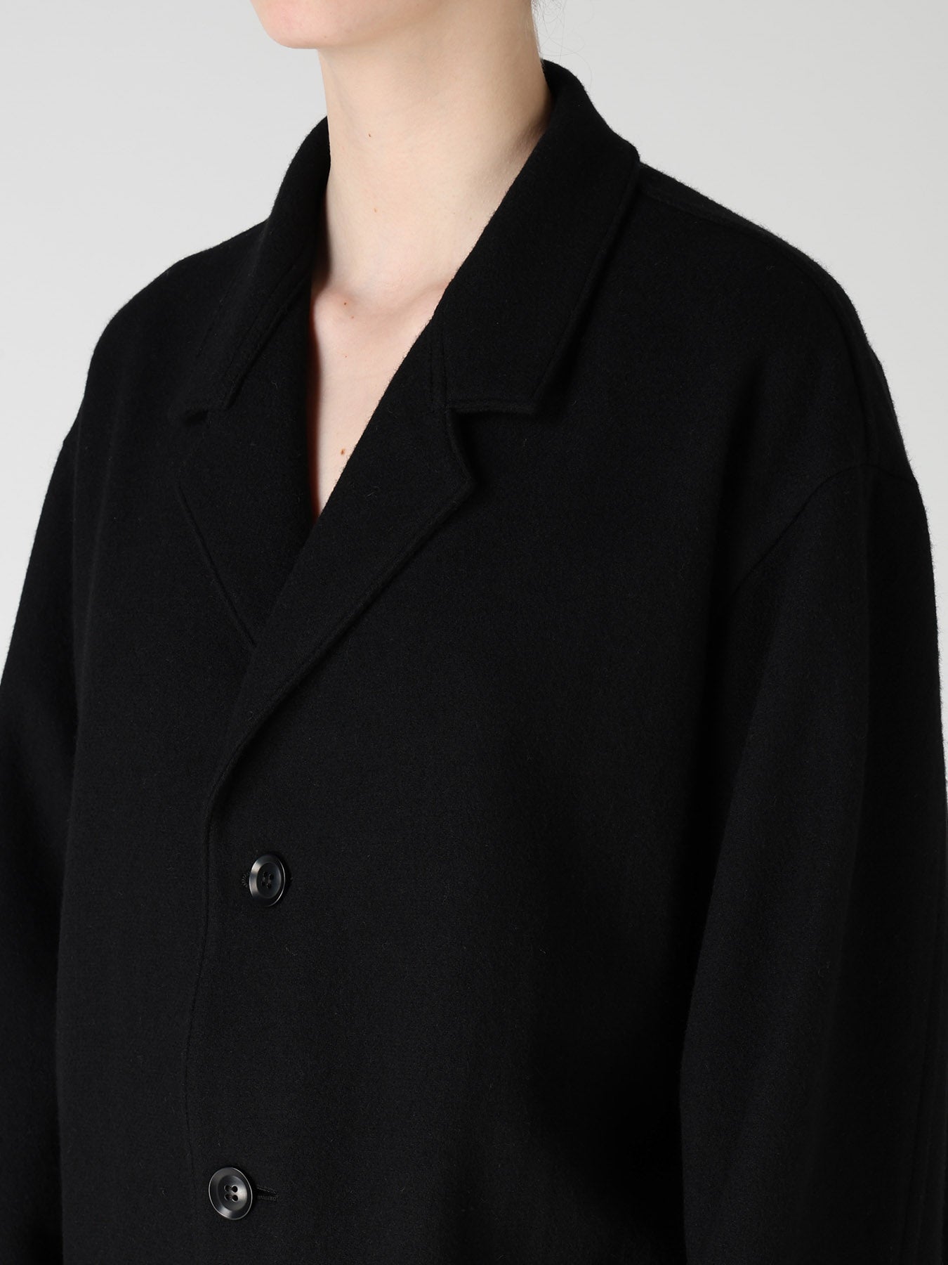 WOOL BLEND TWILL FLANNEL PANEL JACKET – THE SHOP YOHJI YAMAMOTO