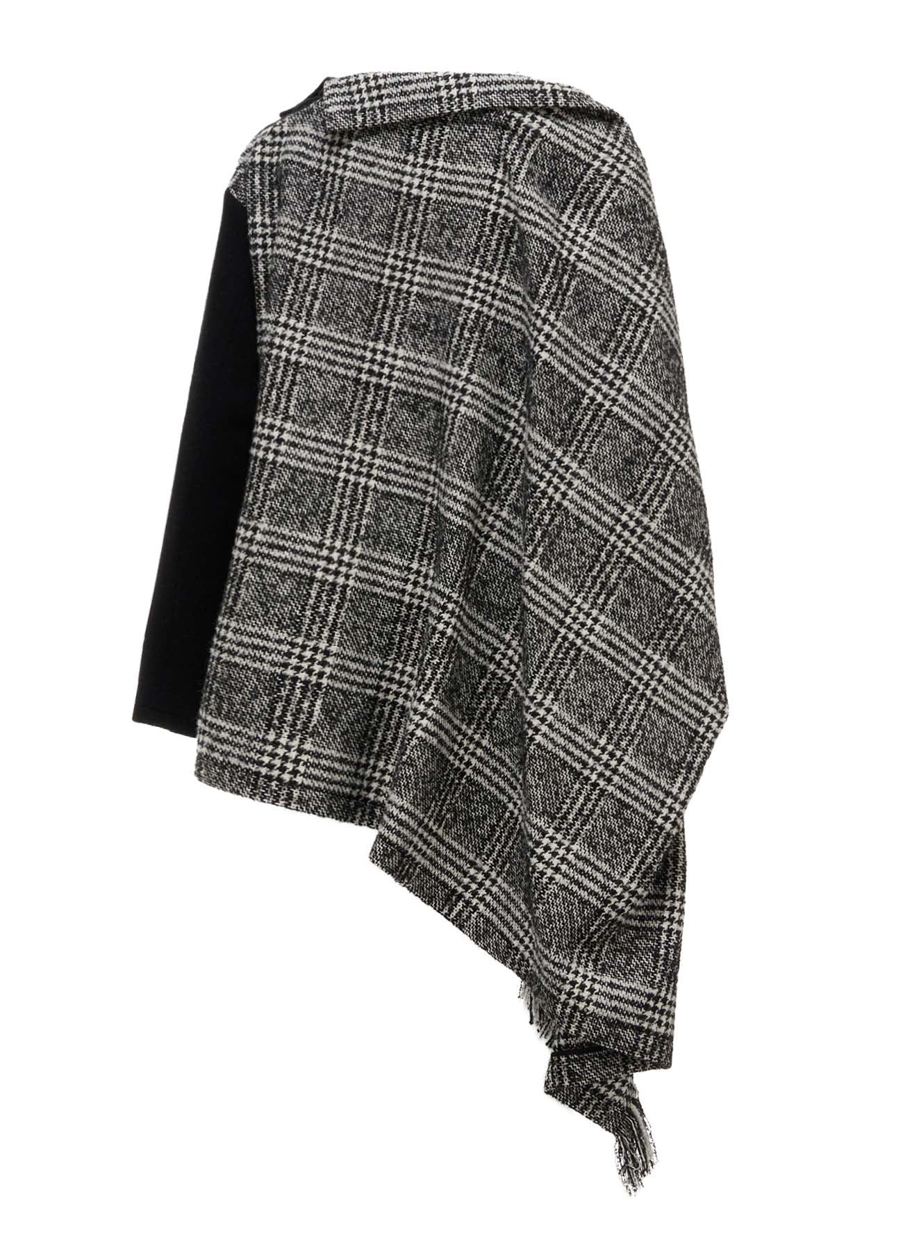 TWEED PLAID CAPE JACKET – THE SHOP YOHJI YAMAMOTO