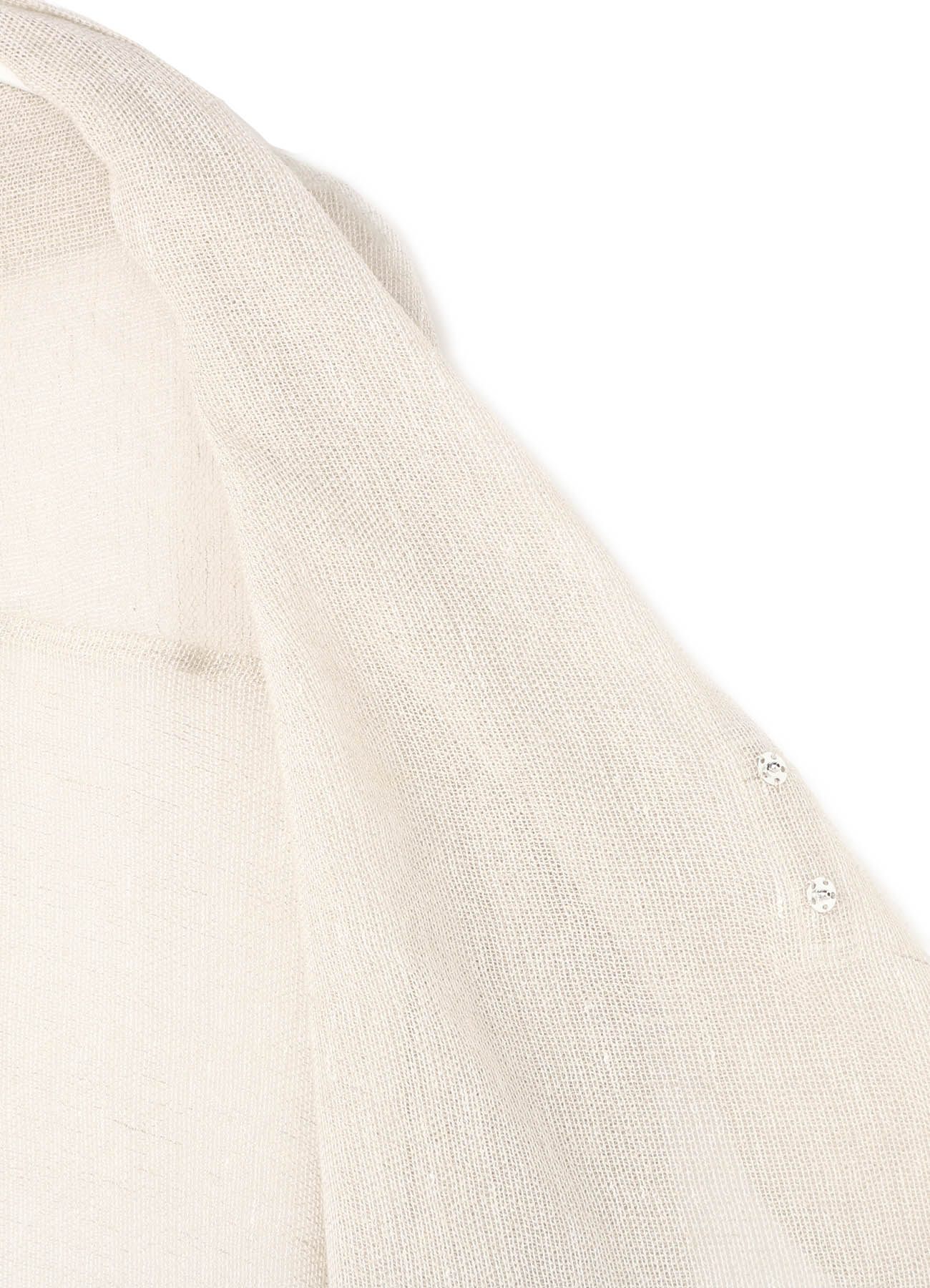 LENO CLOTH SHAWL COLLAR LONG CARDIGAN