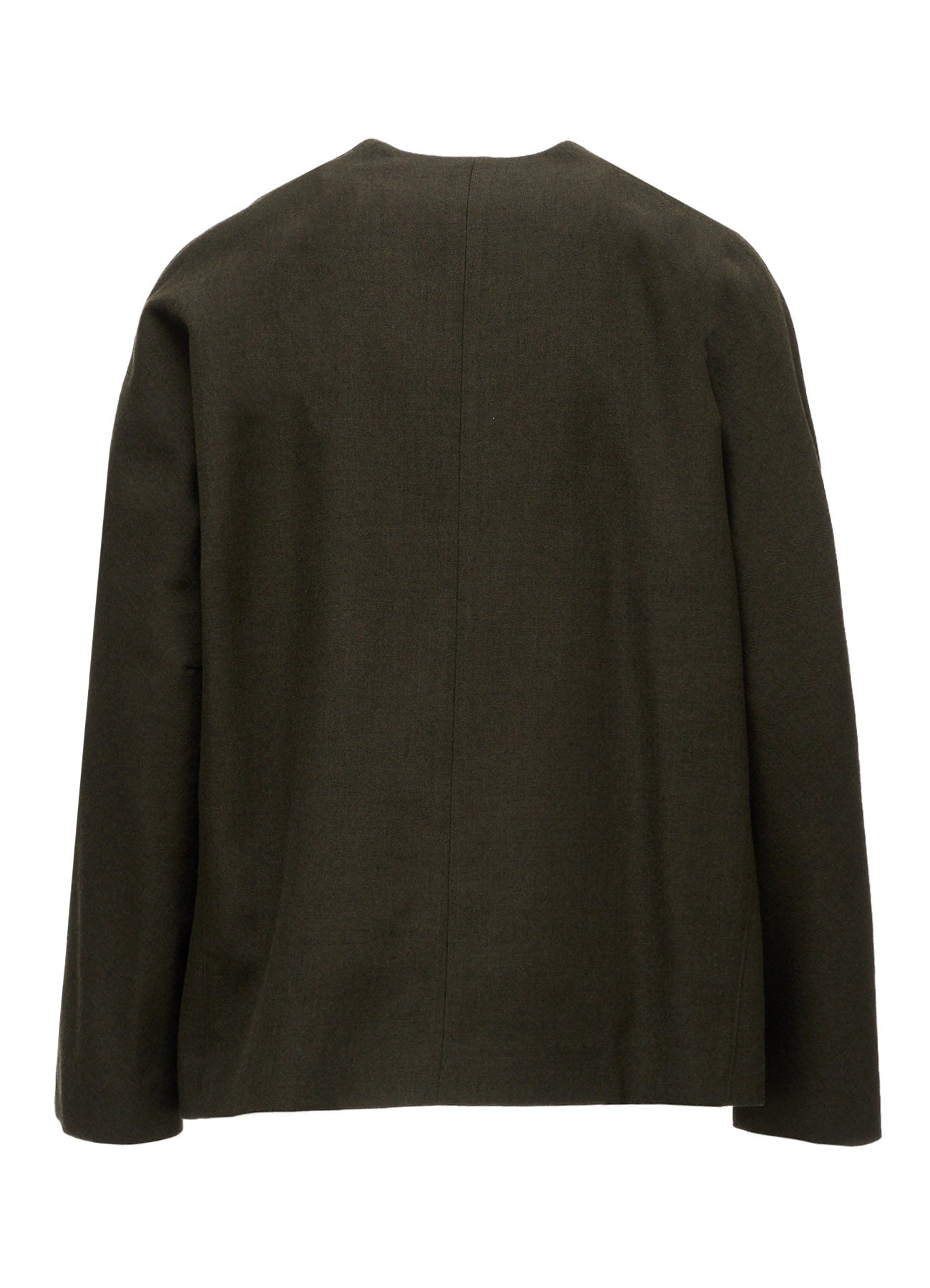 VINTAGE MILITARY SERGE COLLARLESS JACKET