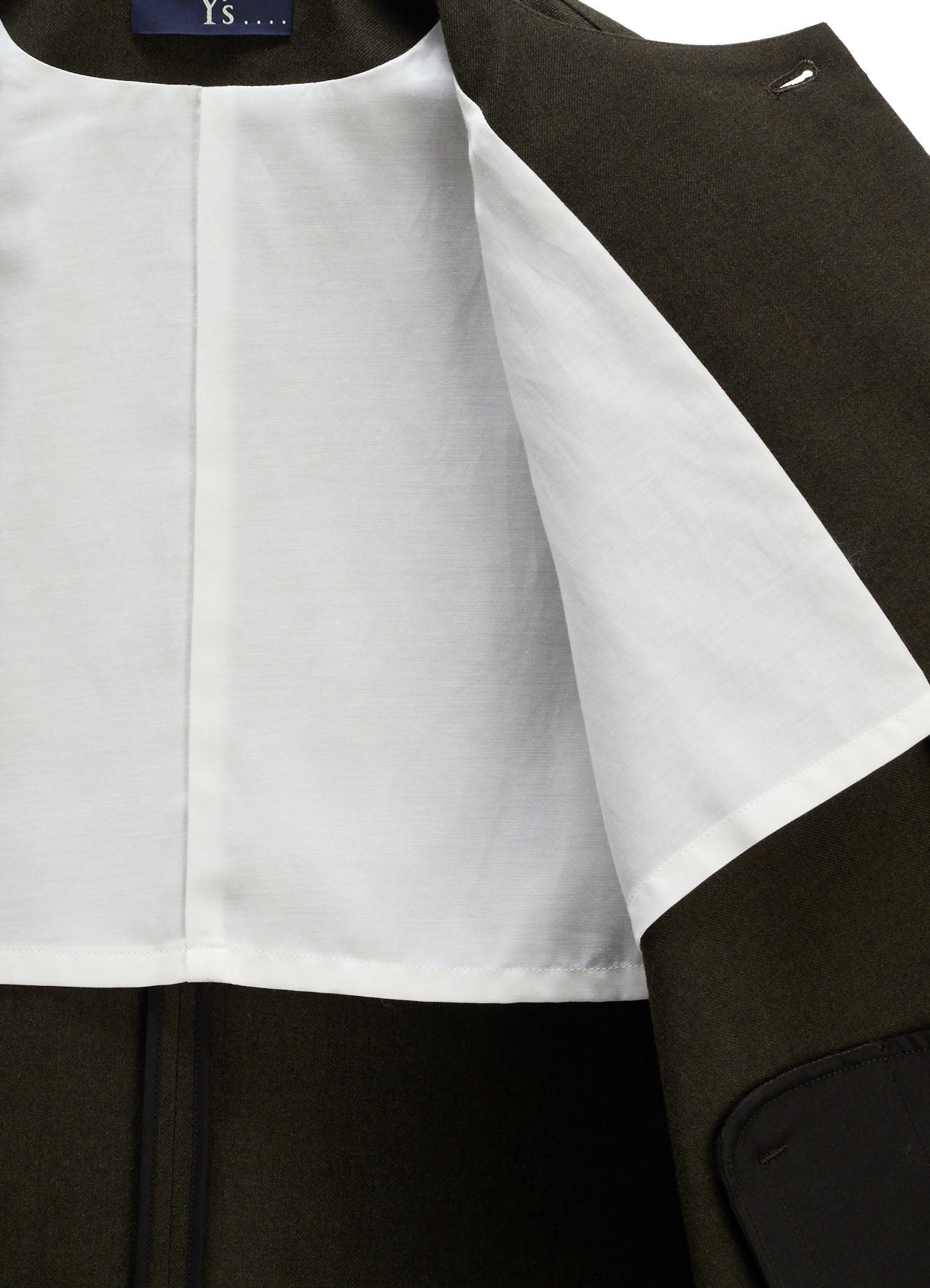 VINTAGE MILITARY SERGE COLLARLESS JACKET