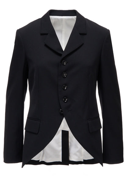 WOOL GABARDINE 5-BUTTON JACKET