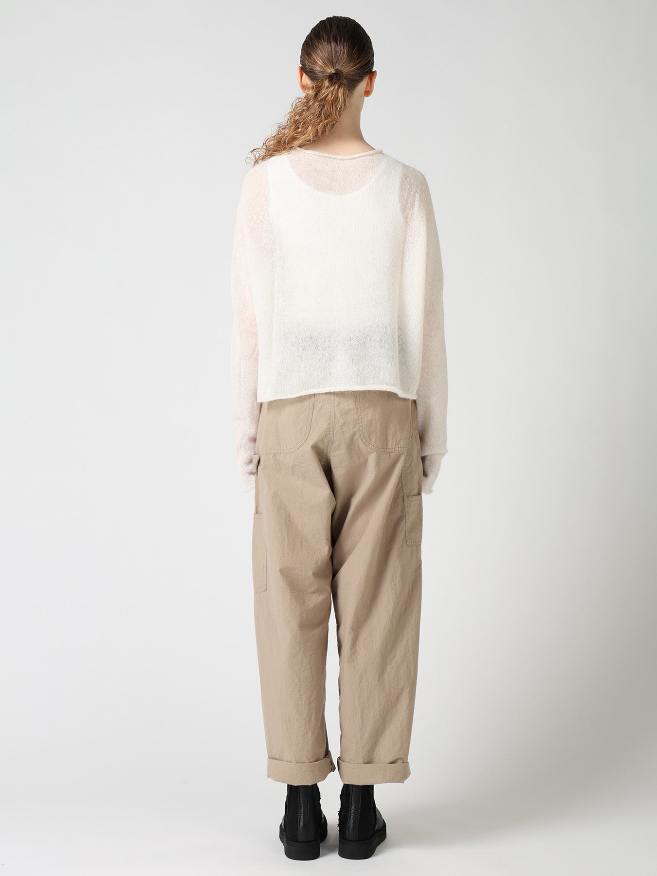 BABY ALPACA SHORT PULLOVER KNIT