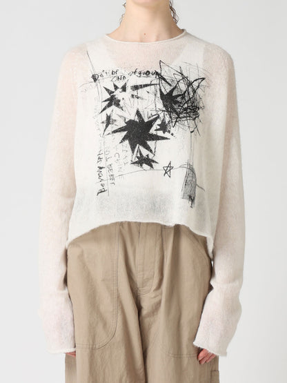 BABY ALPACA SHORT PULLOVER KNIT