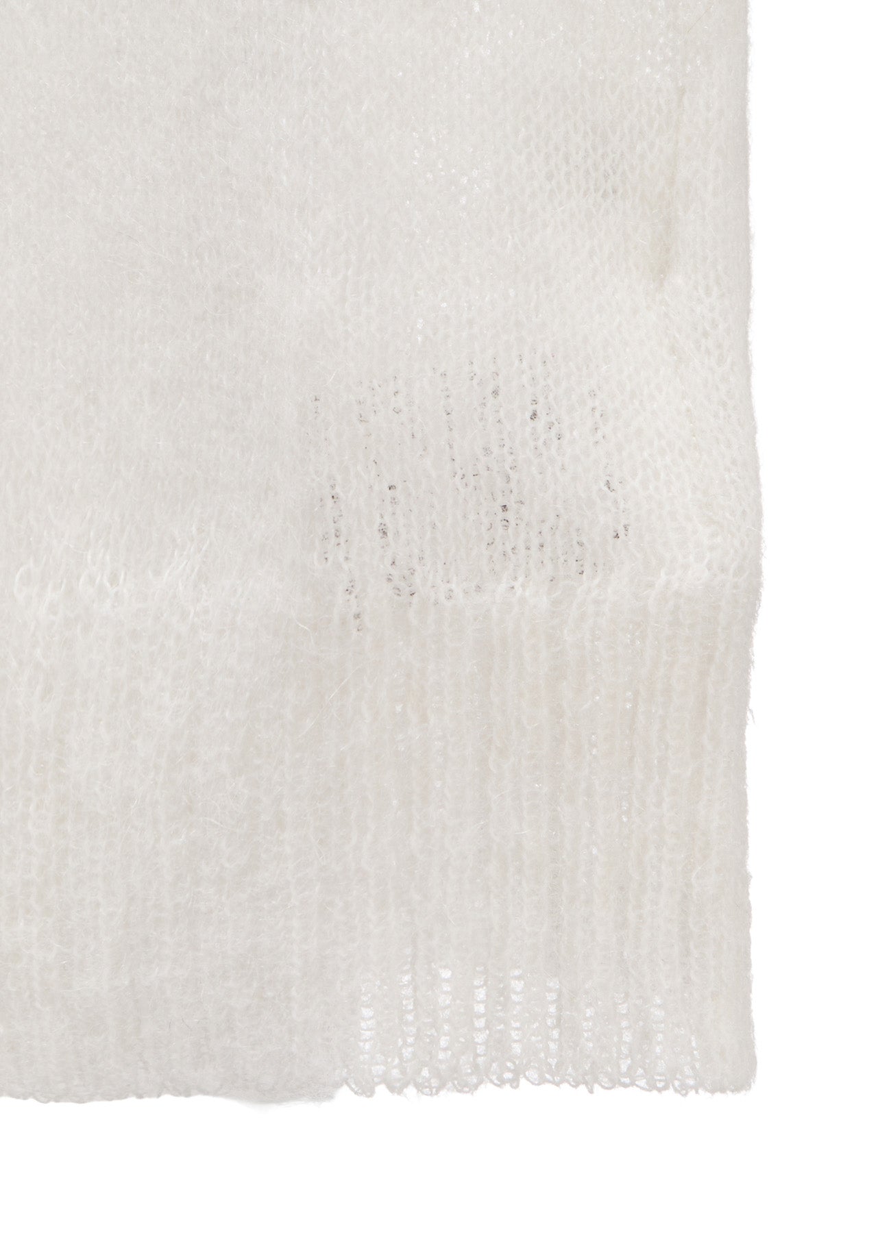 【Yohji Yamamoto ニットTシャツ アイボリー】 BABY ALPACA PULLOVER KNIT – THE SHOP YOHJI YAMAMOTO