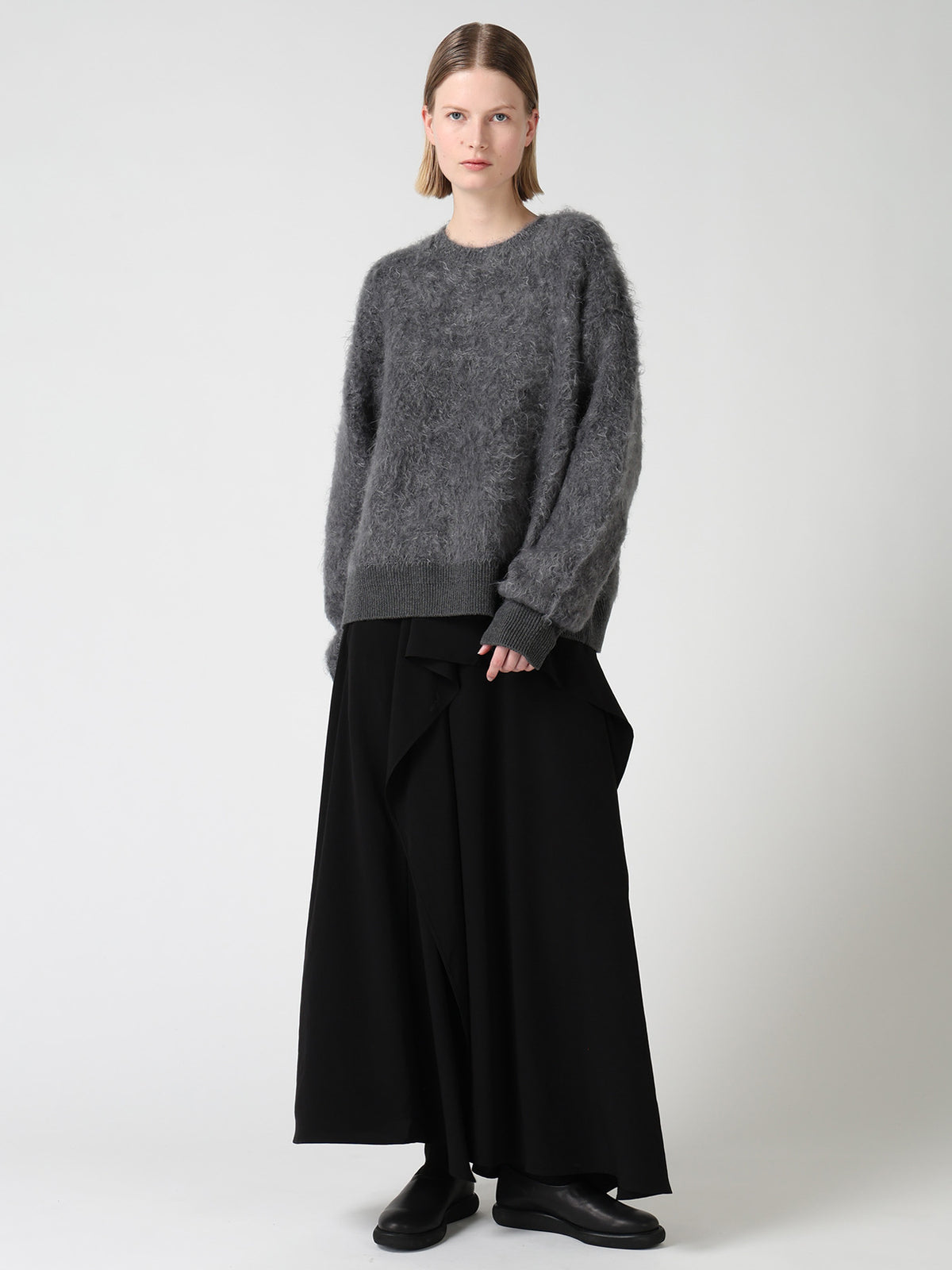 MOHAIR SHAGGY KNIT PULLOVER
