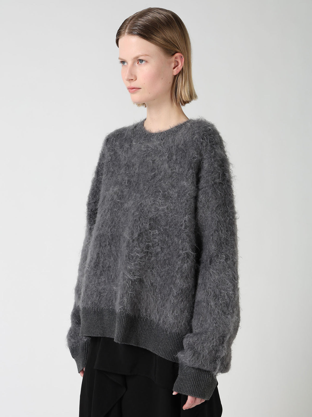 MOHAIR SHAGGY KNIT PULLOVER