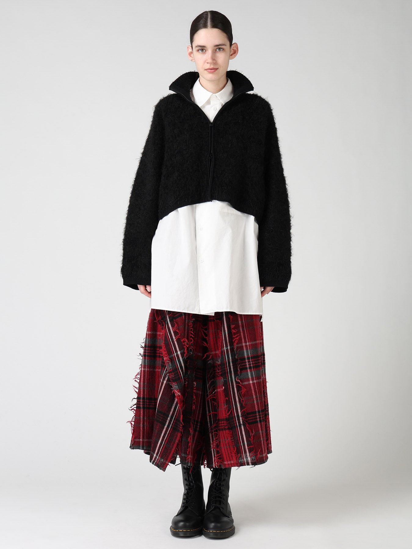MOHAIR SHAGGY ZIP-UP CARDIGAN – THE SHOP YOHJI YAMAMOTO