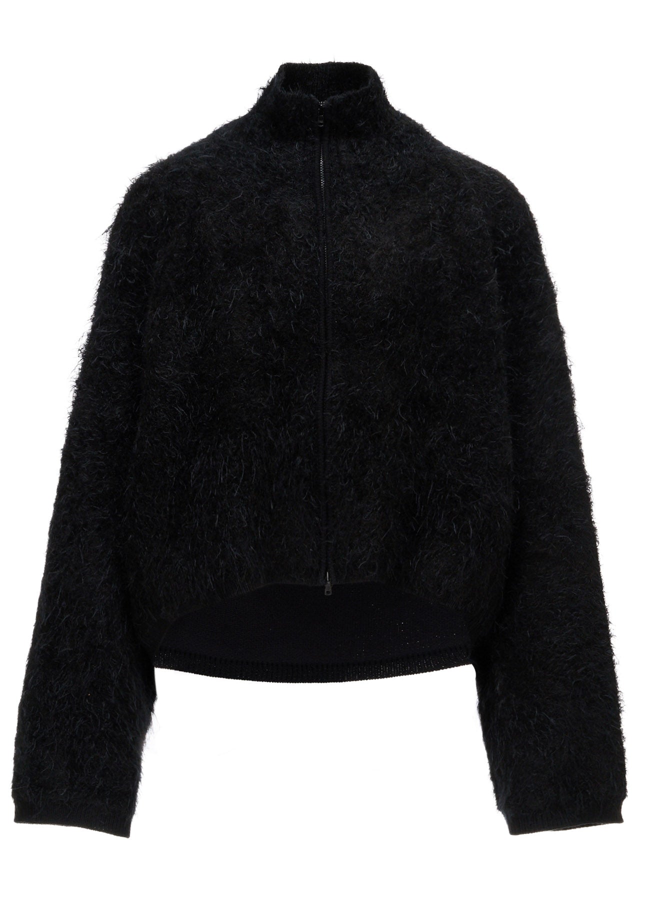 MOHAIR SHAGGY ZIP-UP CARDIGAN – THE SHOP YOHJI YAMAMOTO