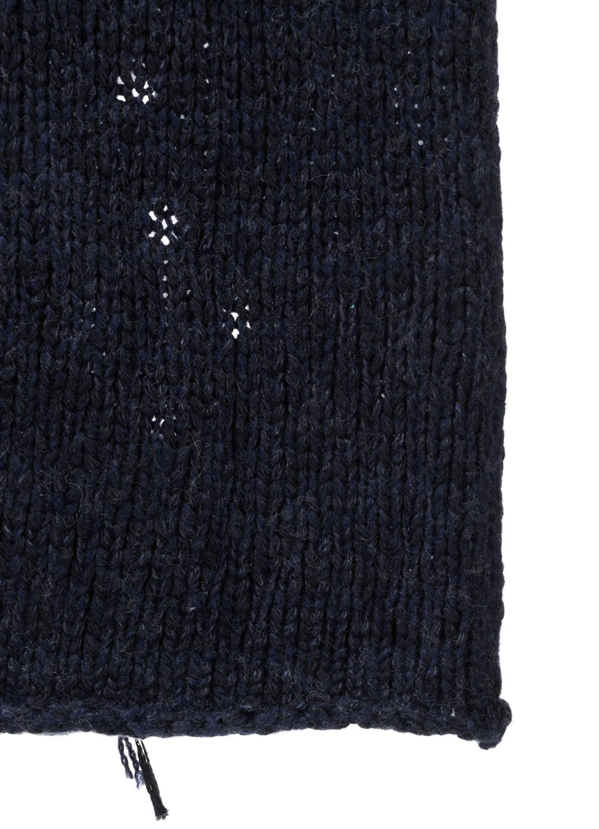 SLUB JERSEY EYELET SKIPPER-COLLAR PULLOVER