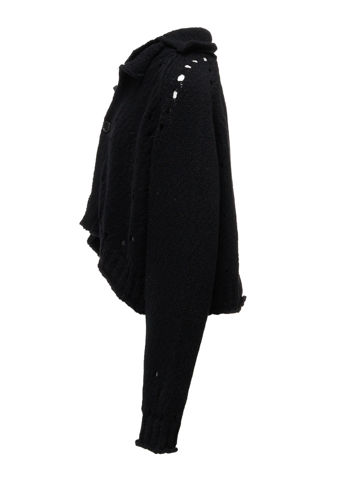 SLUB JERSEY EYELET DOUBLE-COLLAR TAILOR JACKET