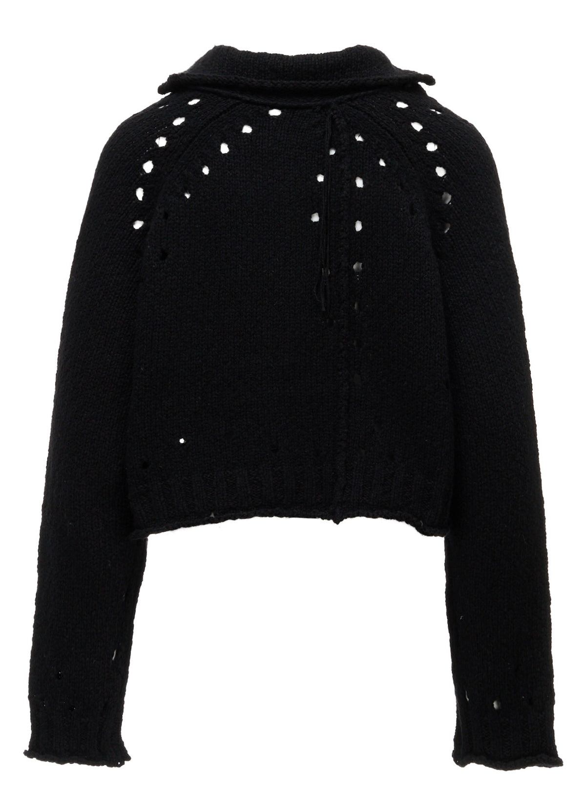 SLUB JERSEY EYELET DOUBLE-COLLAR TAILOR JACKET