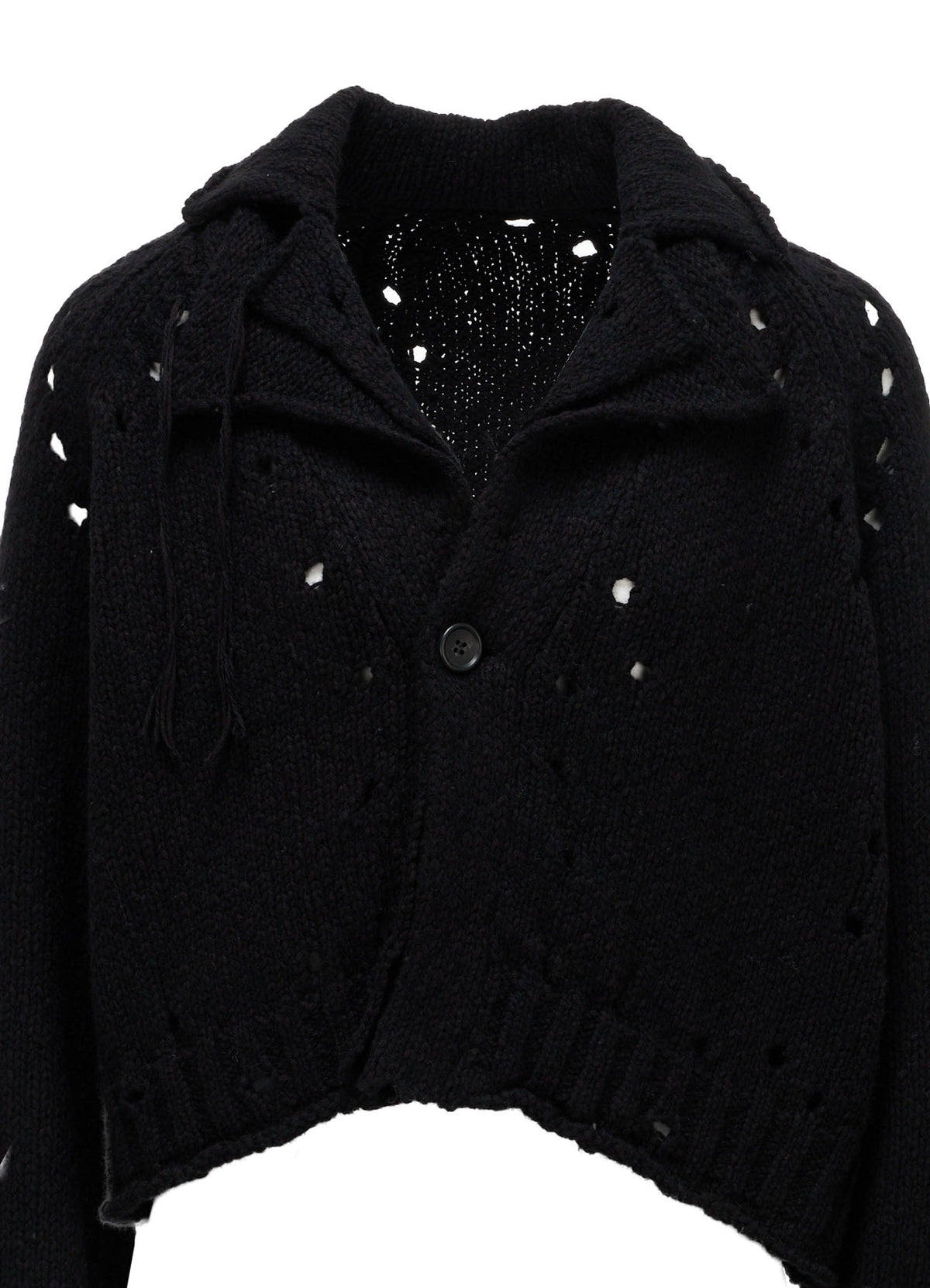 SLUB JERSEY EYELET DOUBLE-COLLAR TAILOR JACKET