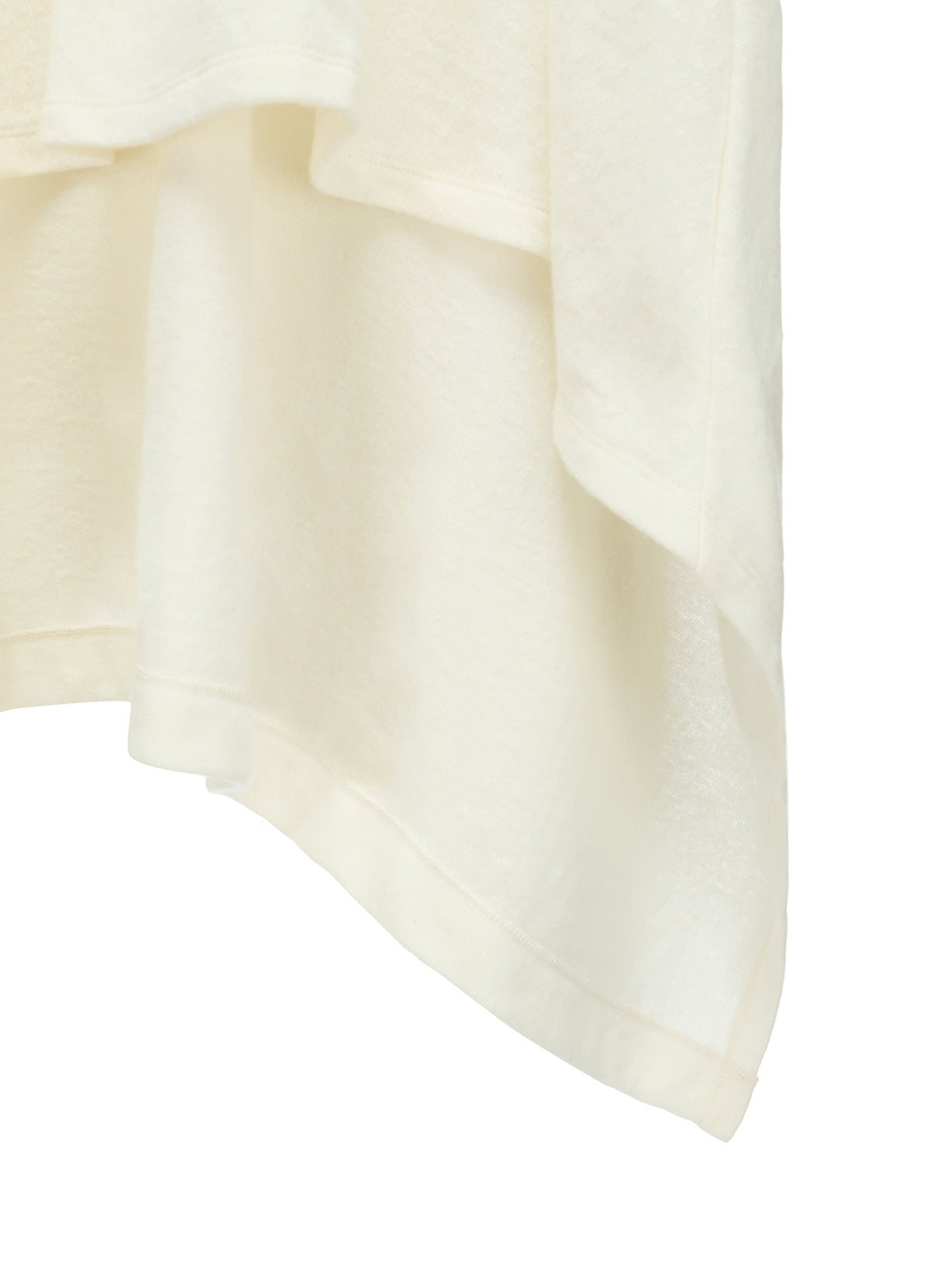 ROUND YOKE HIGH NECK FLARE PULLOVER